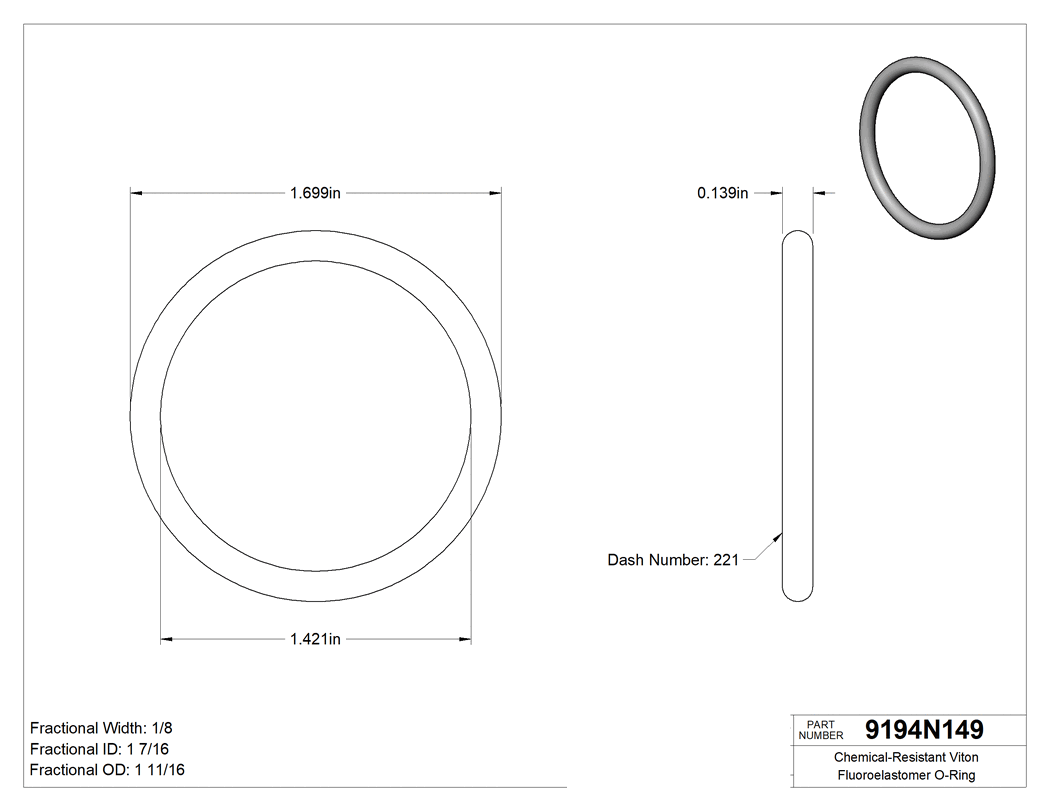 Technical drawing - 9194N149